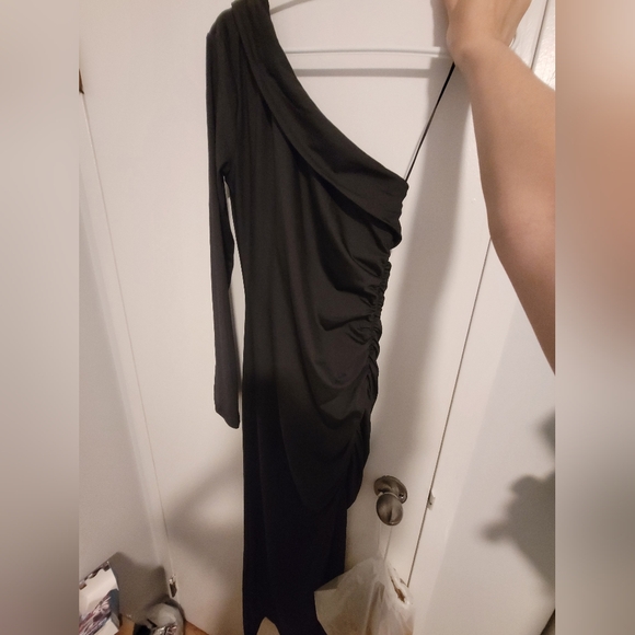 Princess Polly Mahira dress NWT One shoulder maxi black - Picture 4 of 4